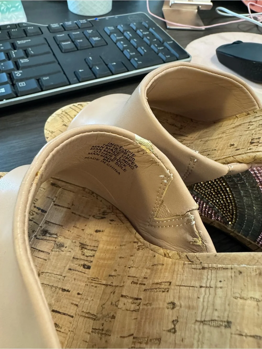 INC CADIE Wedge Sandals Size 8